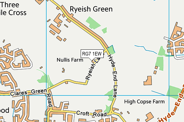 RG7 1EW map - OS VectorMap District (Ordnance Survey)