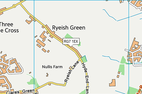 RG7 1EX map - OS VectorMap District (Ordnance Survey)