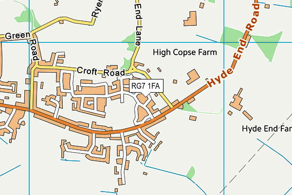 RG7 1FA map - OS VectorMap District (Ordnance Survey)