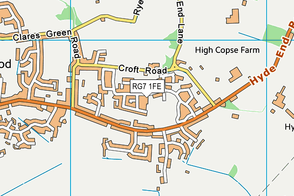 RG7 1FE map - OS VectorMap District (Ordnance Survey)