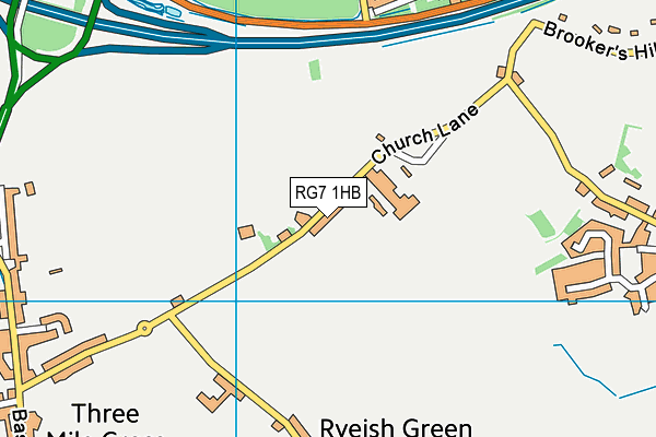 RG7 1HB map - OS VectorMap District (Ordnance Survey)