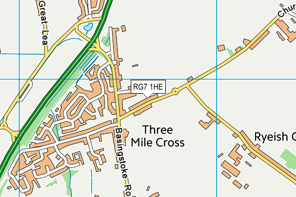 RG7 1HE map - OS VectorMap District (Ordnance Survey)