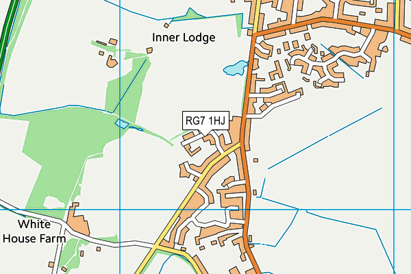 RG7 1HJ map - OS VectorMap District (Ordnance Survey)