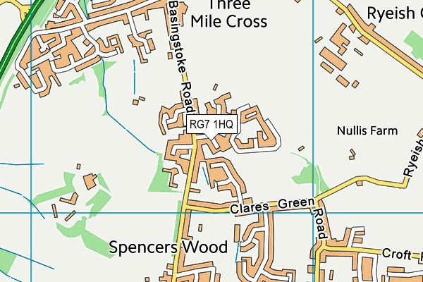 RG7 1HQ map - OS VectorMap District (Ordnance Survey)