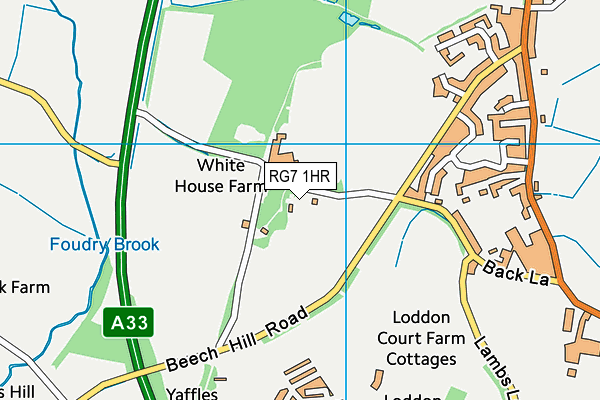 RG7 1HR map - OS VectorMap District (Ordnance Survey)