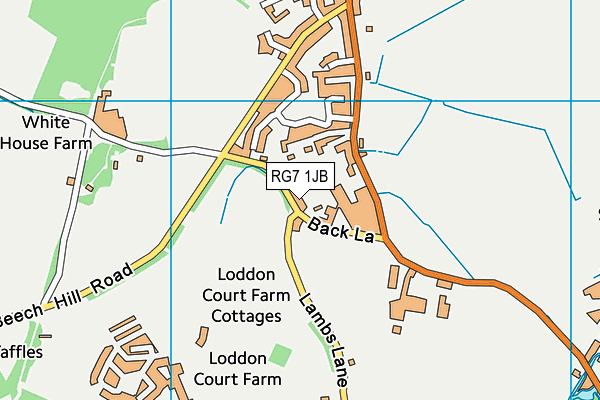 Lambs Lane Primary School map (RG7 1JB) - OS VectorMap District (Ordnance Survey)