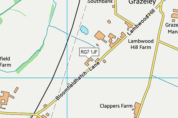 RG7 1JF map - OS VectorMap District (Ordnance Survey)