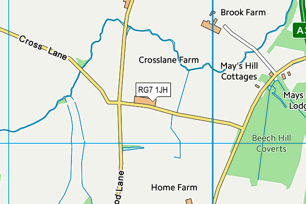 RG7 1JH map - OS VectorMap District (Ordnance Survey)