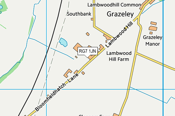 RG7 1JN map - OS VectorMap District (Ordnance Survey)