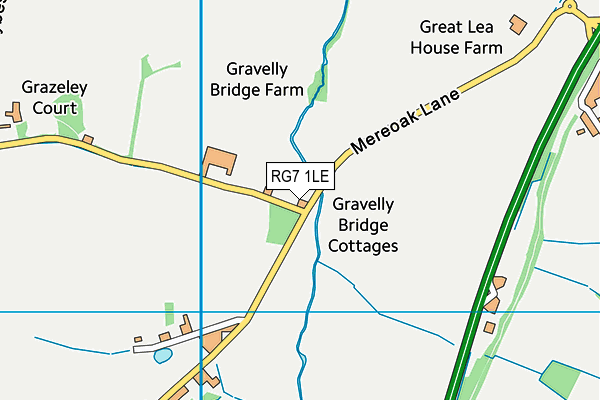 RG7 1LE map - OS VectorMap District (Ordnance Survey)