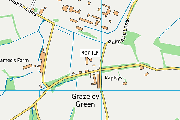 RG7 1LF map - OS VectorMap District (Ordnance Survey)