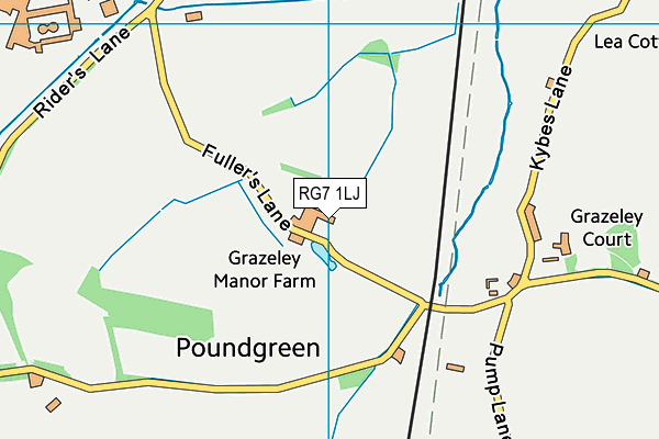 RG7 1LJ map - OS VectorMap District (Ordnance Survey)