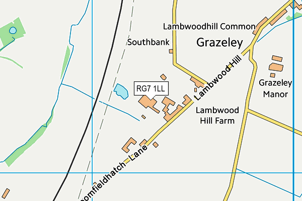 RG7 1LL map - OS VectorMap District (Ordnance Survey)