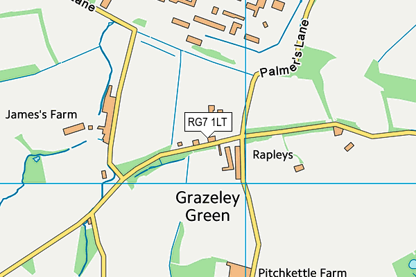 RG7 1LT map - OS VectorMap District (Ordnance Survey)