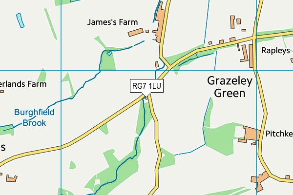 RG7 1LU map - OS VectorMap District (Ordnance Survey)