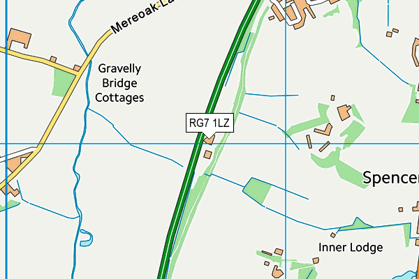 RG7 1LZ map - OS VectorMap District (Ordnance Survey)