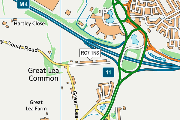 RG7 1NS map - OS VectorMap District (Ordnance Survey)