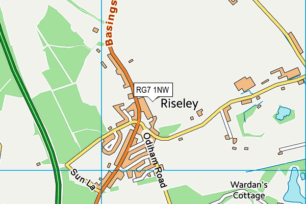 RG7 1NW map - OS VectorMap District (Ordnance Survey)