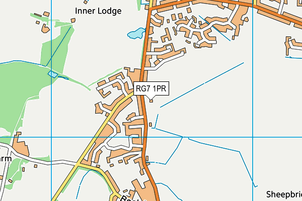 RG7 1PR map - OS VectorMap District (Ordnance Survey)