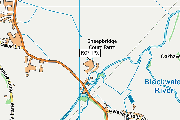 RG7 1PX map - OS VectorMap District (Ordnance Survey)