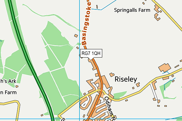 RG7 1QH map - OS VectorMap District (Ordnance Survey)