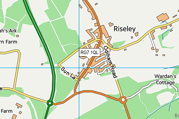 RG7 1QL map - OS VectorMap District (Ordnance Survey)
