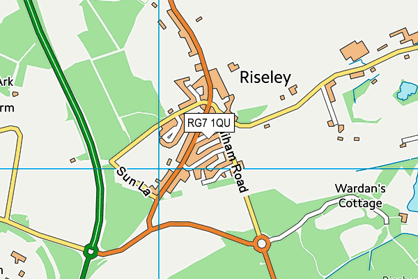 RG7 1QU map - OS VectorMap District (Ordnance Survey)