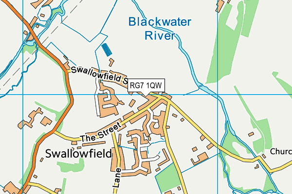 RG7 1QW map - OS VectorMap District (Ordnance Survey)