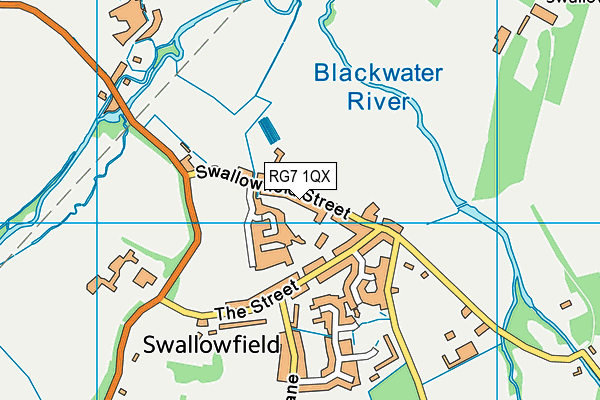 Swallowfield Recreation Ground map (RG7 1QX) - OS VectorMap District (Ordnance Survey)