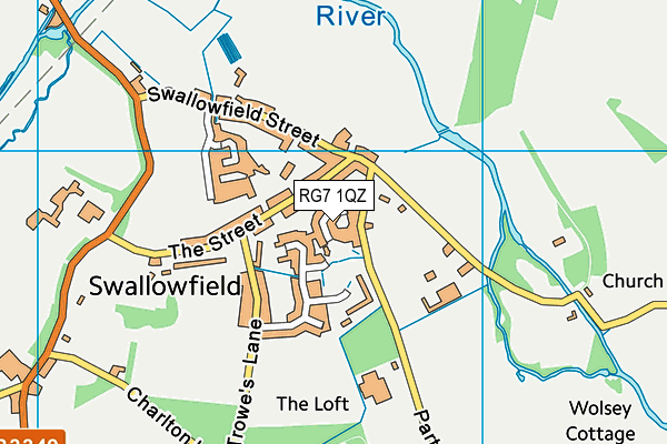 RG7 1QZ map - OS VectorMap District (Ordnance Survey)