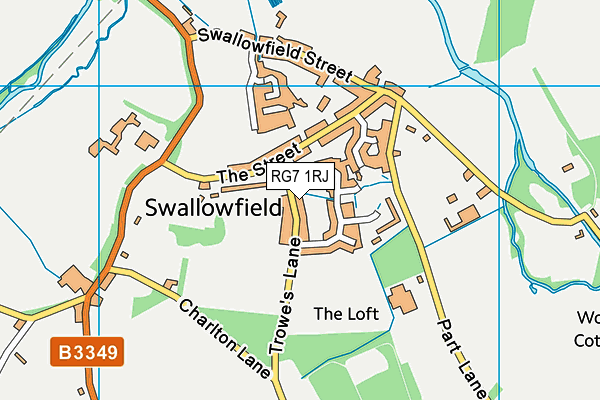 RG7 1RJ map - OS VectorMap District (Ordnance Survey)