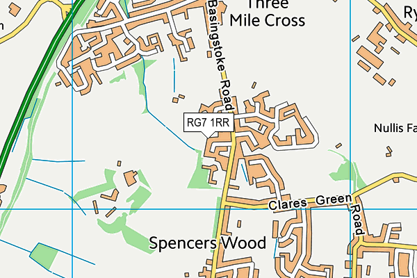 RG7 1RR map - OS VectorMap District (Ordnance Survey)