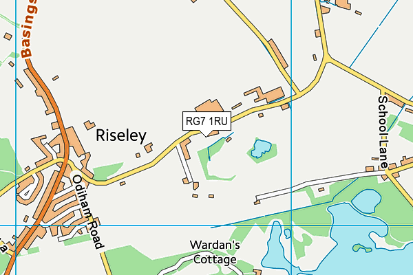 RG7 1RU map - OS VectorMap District (Ordnance Survey)