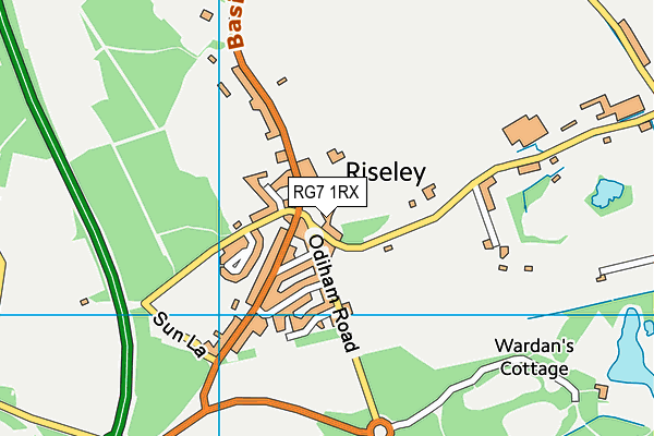 RG7 1RX map - OS VectorMap District (Ordnance Survey)