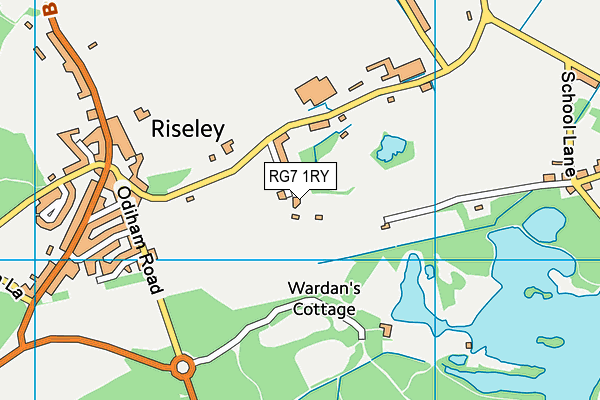 RG7 1RY map - OS VectorMap District (Ordnance Survey)