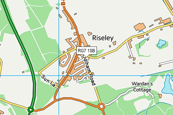 RG7 1SB map - OS VectorMap District (Ordnance Survey)