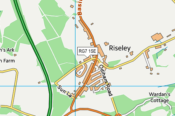 RG7 1SE map - OS VectorMap District (Ordnance Survey)
