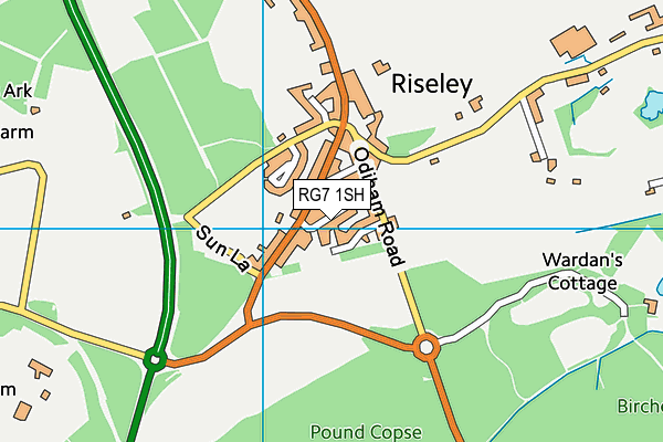 RG7 1SH map - OS VectorMap District (Ordnance Survey)