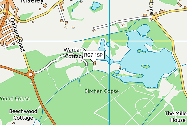 RG7 1SP map - OS VectorMap District (Ordnance Survey)