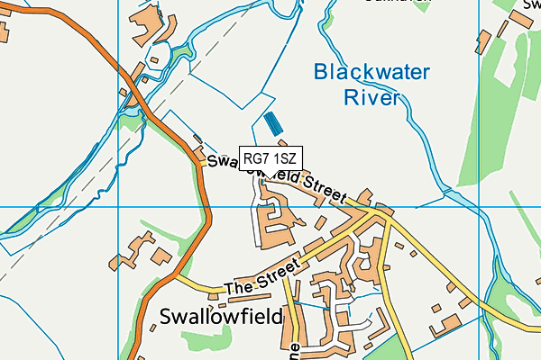 RG7 1SZ map - OS VectorMap District (Ordnance Survey)