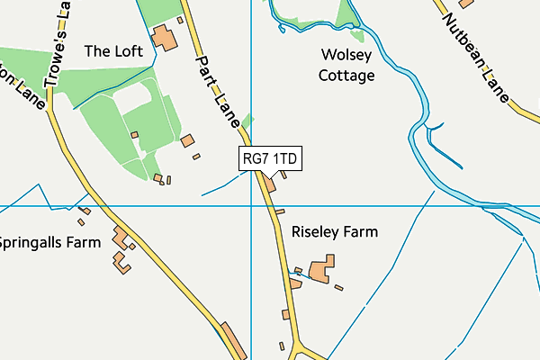 RG7 1TD map - OS VectorMap District (Ordnance Survey)