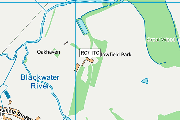 RG7 1TG map - OS VectorMap District (Ordnance Survey)