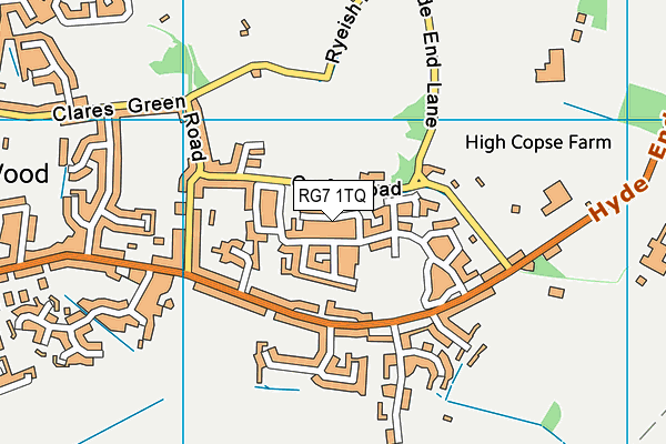 RG7 1TQ map - OS VectorMap District (Ordnance Survey)