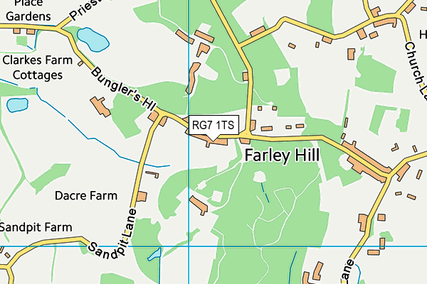 RG7 1TS map - OS VectorMap District (Ordnance Survey)