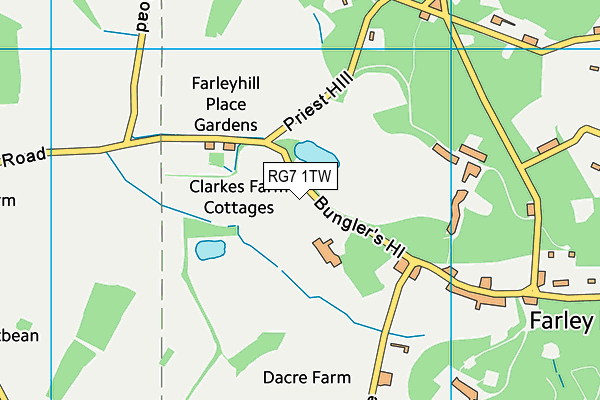 RG7 1TW map - OS VectorMap District (Ordnance Survey)