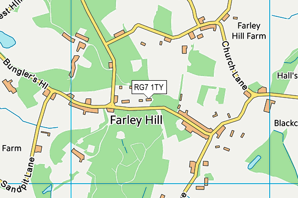 RG7 1TY map - OS VectorMap District (Ordnance Survey)