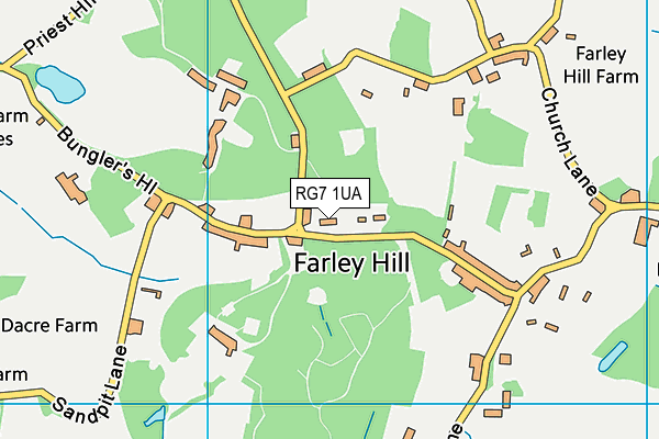 RG7 1UA map - OS VectorMap District (Ordnance Survey)