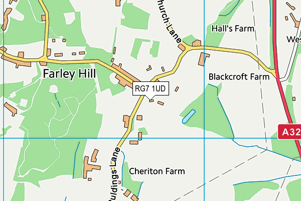 RG7 1UD map - OS VectorMap District (Ordnance Survey)