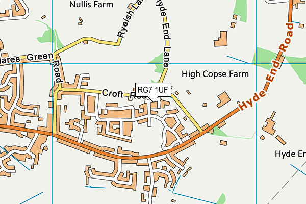 RG7 1UF map - OS VectorMap District (Ordnance Survey)