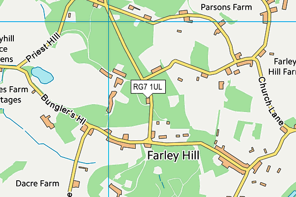 Farley Hill Cricket Club map (RG7 1UL) - OS VectorMap District (Ordnance Survey)